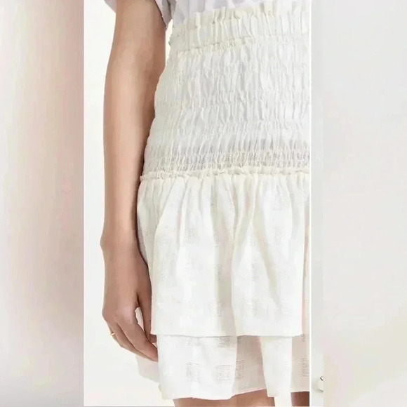Madewell Smocked Pull On Tiered Mini Skirt - NWT - Picture 3 of 5